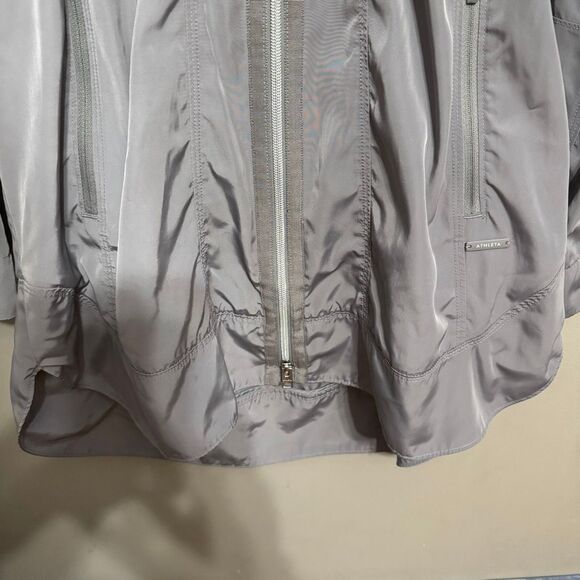 Athleta gray silver dippity anorak jacket size small - Picture 4 of 9